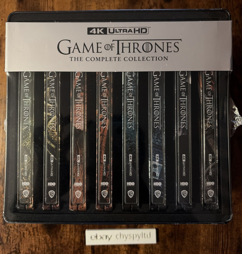 Game of Thrones The Complete Collection - 4K Blu-Ray Steelbook Set - NEW SEALED - Picture 1 of 21
