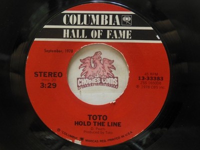 Toto   Hold The Line / I'll Supply The Love, 45 RPM VG (30D)