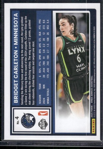 2025 Donruss WNBA Bridget Carleton Holo - Picture 2 of 2