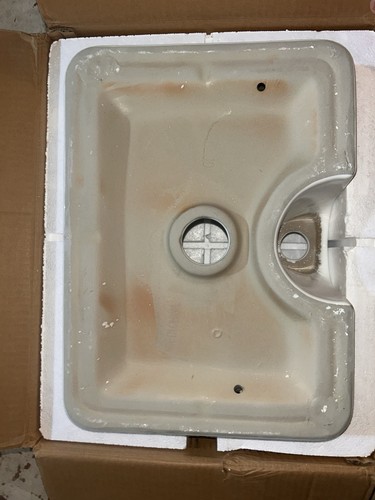 Ceramic Vessel Sink 16" x 12" Bathroom Vanity Bowl Countertop White Rectangle - Picture 2 of 3