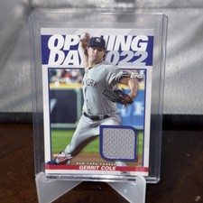 2022 Topps Opening Day Relic Card Gerrit Cole Jersey ODR-GC Game-Used