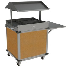 Cadco CBC-GG-B2-L* MobileServ® Standard Grab & Go Merchandising Cart