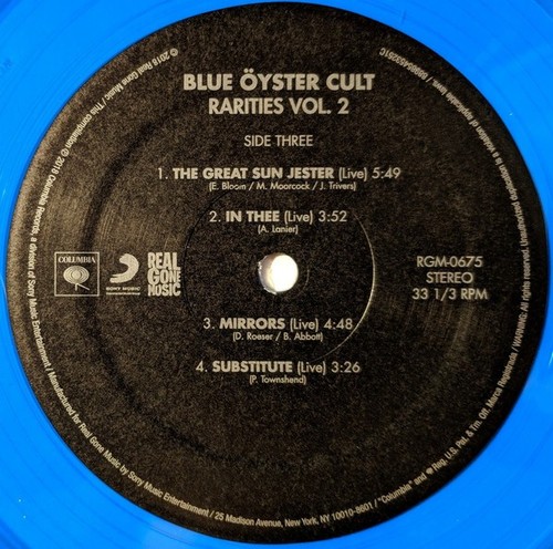 BLUE ÖYSTER CULT Rarities Vols 1 & 2 LP Colored Vinyl SEALED RARE WHITE/BLUE - Picture 19 of 21