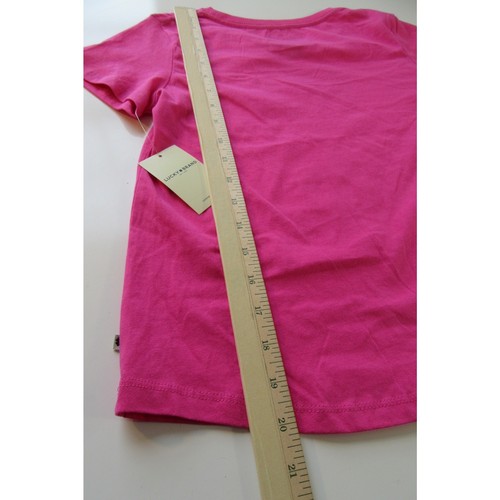 Lucky Brand Romper Short Overalls & Lucky Brand Pink Tee Shirt Girls Size 12/14 - Picture 10 of 12