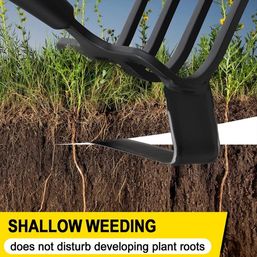 Garden Hoe, Heavy Duty Hula Hoe Garden Tool for Weeding, 62 Inch Cultivator S... - Foto 7 di 7