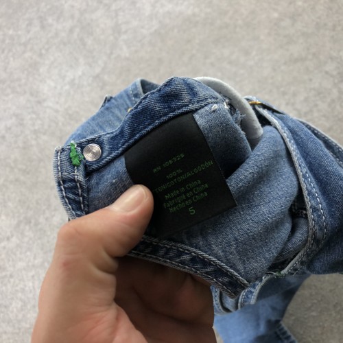 John Deere Overalls Boys Size 5 Blue Denim Adjustable Bib Classic Farm Outfit - Picture 8 of 13