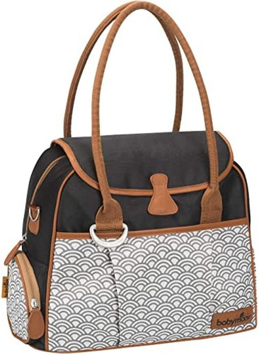 A043563 Style Borsa Fasciatoio, Nero/Marrone - Foto 12 di 12