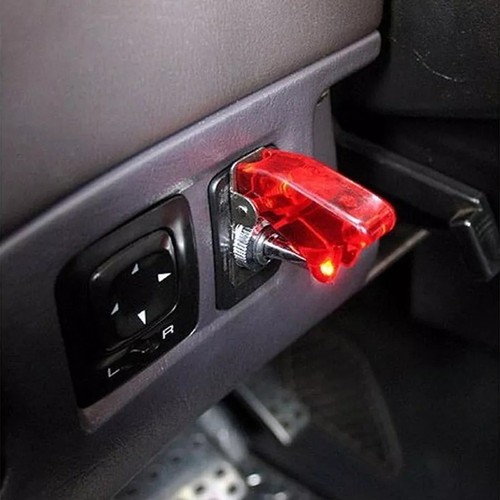 High Performance Toggle Switch with Red Lid for Car and Boat Applications - Picture 8 of 12
