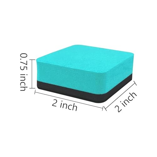 40 Stück trocken abwischbare Radierer, Mini magnetischer Whiteboardradierer, quadratisch trocken grün - Bild 3 von 7
