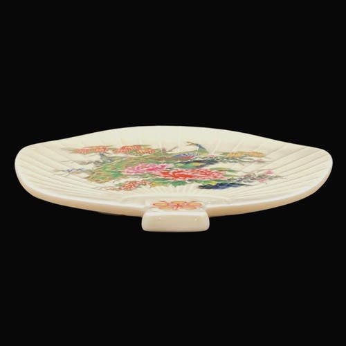 Vintage TAKAHASHI Porzellan Fächerform Schmuck Kommode Schale San Francisco Japan - Bild 6 von 12