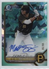 2022 Bowman Sapphire Edition Chrome Prospects Aqua /99 Matt Fraizer Auto
