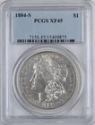 1884-S MORGAN DOLLAR -PCGS XF45