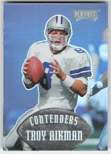 1997 Playoff Contenders Troy Aikman #36 Dallas Cowboys