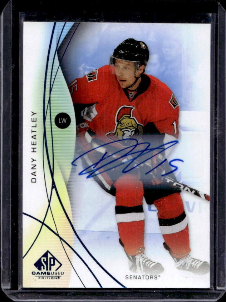 2024-25 SP Game Used Dany Heatley Auto Blue Legend #200 Senators
