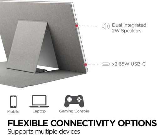 ViewSonic VG1656-2K-S 16" WQXGA 1600p IPS Portable Monitor Certified Refurbished - Picture 7 of 8