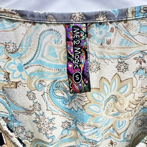 ME2 Magic Boho Style creme gold langes Kleid/Kaftan Gr. XL - Bild 3 von 7