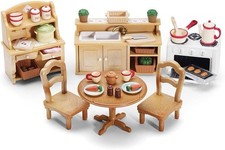 NEW CALICO CRITTERS CLOVERLEAF CORNERS DELUXE KITCHEN SET NIB