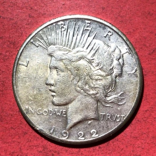1922S US Peace SILVER Dollar! XF! "San Francisco" Mint! Old US Coin!