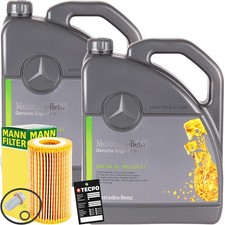 MANN-FILTER ÖLFILTER + 10L MOTOR-ÖL SYNTHETIC passend für MERCEDES MB 229.51