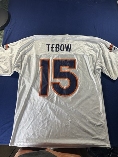 Tebow Denver Broncos #15 NFL Football White Large Jersey - Picture 9 of 15