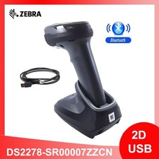 Zebra DS2278-SR00007ZZCN 2D Wirelress Barcode Scanner Reader with Cable  Cradle