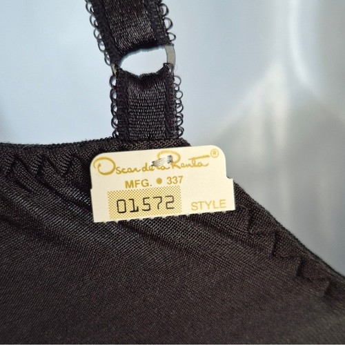 Neu mit Etikett Oscar de la Renta Vintage 60er oder 70er Union Made Dessous schwarz Body 34C - Bild 10 von 15