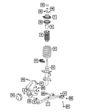 Genuine Mopar Strut Mount Right 5168234AD