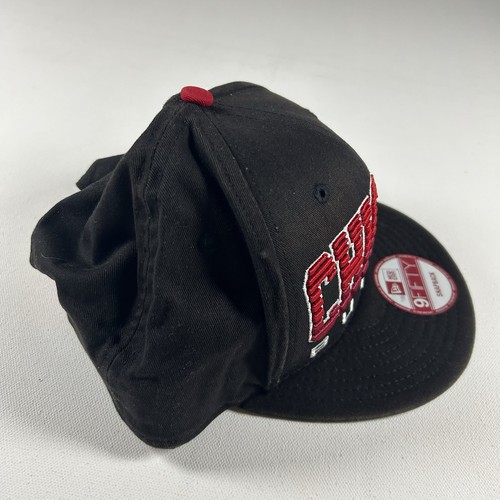 Sombrero New Era 9FIFTY Chicago Bulls Snapback Bloque Script Madera Dura Clásico Años 80 Retr - Imagen 4 de 7
