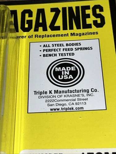 Triple K 153M Astra 1916 9 Round 32 Acp Magazine New - Picture 3 of 8