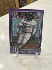 JUNIOR CAMINERO 2025 BOWMAN CHROME VETERANS PURPLE GEOMETRIC /250