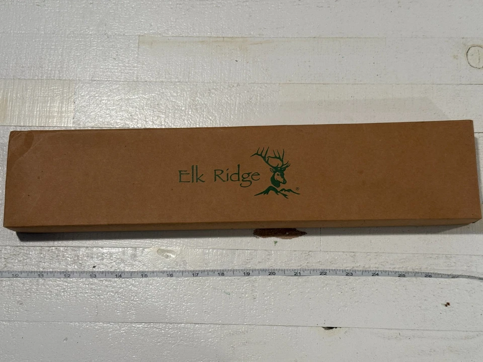 Nuevo Cuchillo Elk Ridge y Funda de Nylon, ER-253 440 Acero Inoxidable, 16"L Foto 2 de 4