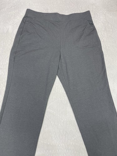 Croft & Barrow Women’s Pants XXL Gray Knit Stretch Pull-On Casual Pants - Picture 2 of 12