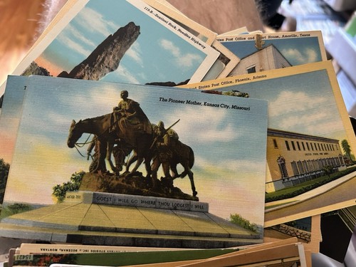 7+ Pounds Huge Postcard Lot Standard Size - Texas, Arkansas, Louisiana Etc - Picture 5 of 22