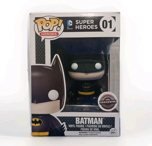 Funko Pop! Heroes: Batman #01 Black GameStop Exclusive Vinyl Figure
