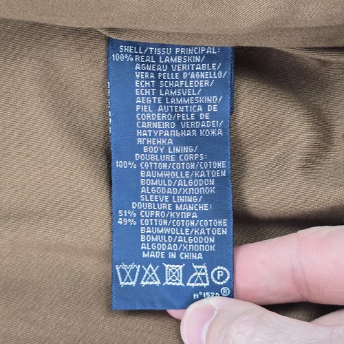 Polo Ralph Lauren Vintage Tipo A-2 Giacca Bomber Pelle Marrone Uomo Large - Foto 7 di 8