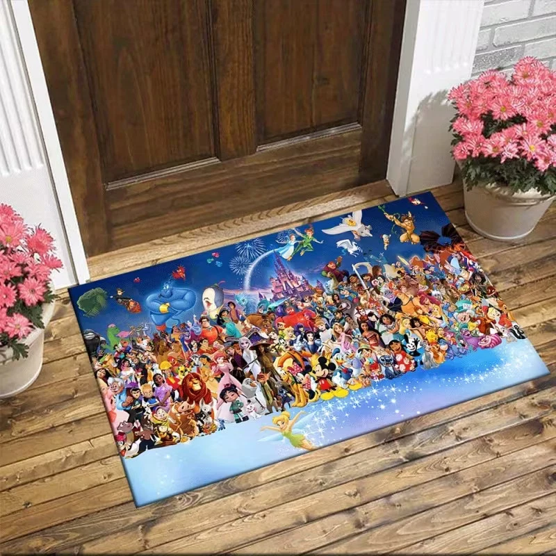 Disney Family Rug, Cartoon Decor Room Rug Best Gift US Decor