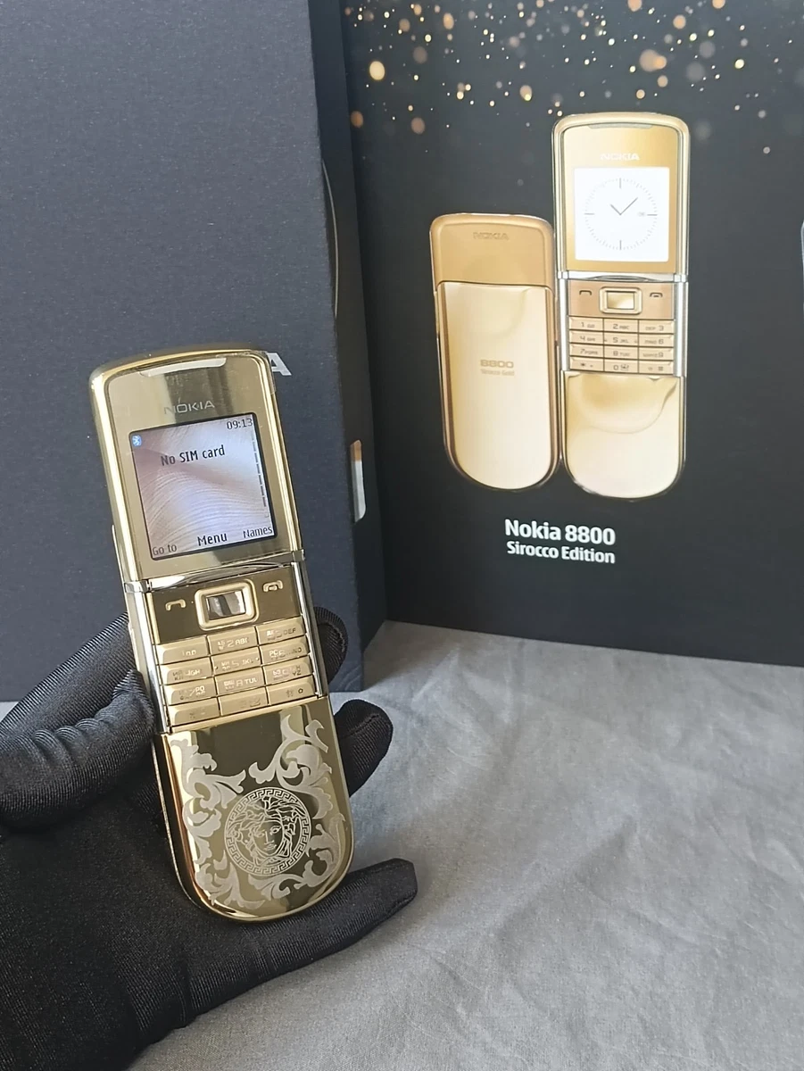 Nokia 8800 Sirocco Gold Unlocked Cell Phones & Smartphones for
