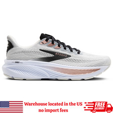 Brooks Ghost 17 Road-Running Shoes - Women's-White/Black/Rose Gold