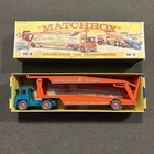 VINTAGE MATCHBOX LESNEY M.8 MAJOR PACK CAR TRANSPORTER V GOOD TO EXCELLENT BOXED