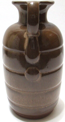 Vintage Frankoma Pottery Pitcher Jug # 831 Brown Satin Rings 6 1/2" Tall - Picture 2 of 6