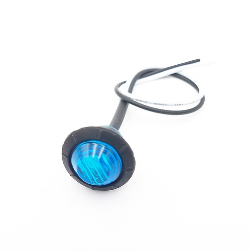 10Pcs 12V Blue LED 3/4" Round Side Marker Lights Bullet Trailer Clearance Light - Bild 4 von 8