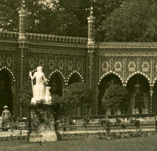 Denmark Copenhagen Tivoli Gardens Statue Old NPG Stereo Photo 1900 - Bild 2 von 3