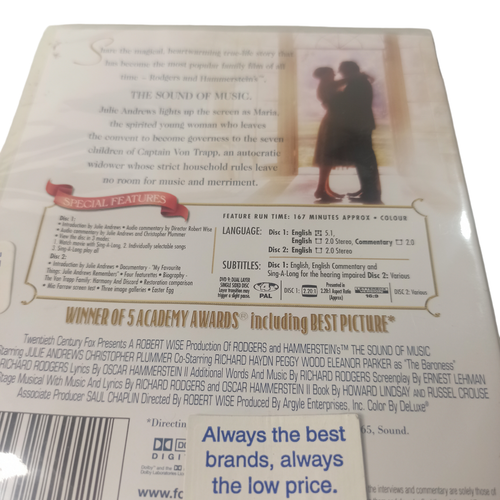 The Sound Of Music 40th Anniversary Edt. DVD Movie Drama Von Trapp Family War - Picture 12 of 12