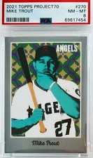 2021 Topps Project 70 Mike Trout Ron English #270 PSA 8 💎 Limited PR Low Pop 2
