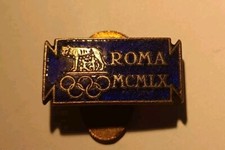 Distintivo OLIMPIADI ROMA 1960 Italia 🇮🇹 Giochi olimpici SPORT spilla SAF