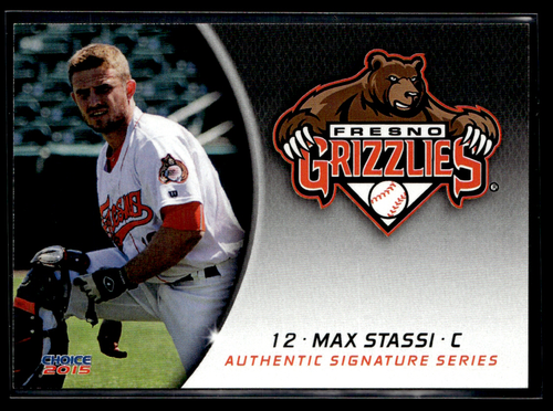 Max Stassi 2015 Fresno Grizzlies Team Set