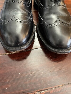 Allen Edmonds Birmingham Wingtip Oxford Shoes Men’s size 9.5 C Black Leather Allen Edmonds Birmingham Men Size 9.5C Black Leather Wingtip  main image 3