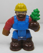 Geotrax Lumberjack Construction Worker 1.75" Tall Figure Fisher-Price Mattel