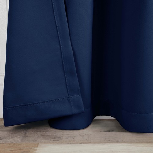 Classic Modern Solid Room Darkening 52" Wide Blackout Curtain Panels Set of 2 - Picture 147 of 260