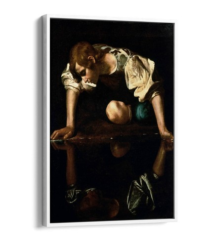 CARAVAGGIO, NARZISSE - DEEP FLOATER / SCHWEBEFFEKT GERAHMTER LEINWANDBILD WANDBILDDRUCK - Bild 4 von 12